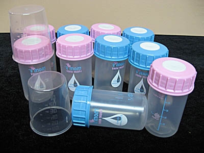 Посуда для хранения сцеженного грудного молока пластиковый контейнер