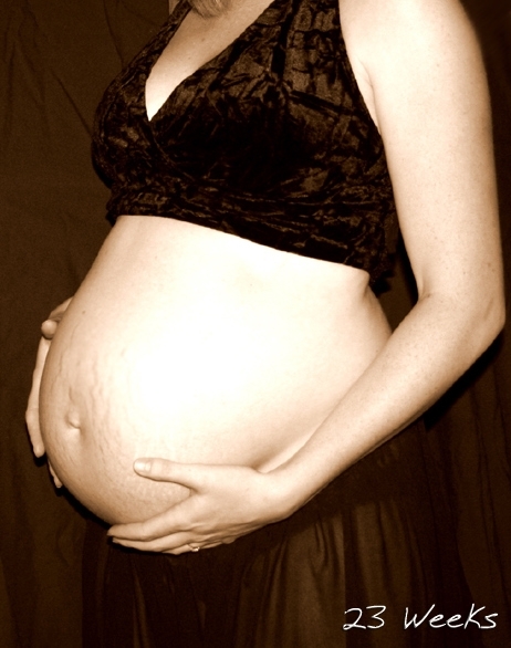 Фото живота на 23 неделе беременности