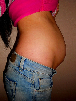 Фото живота на 24 неделе беременности