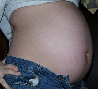 Фото живота на 35 неделе беременности