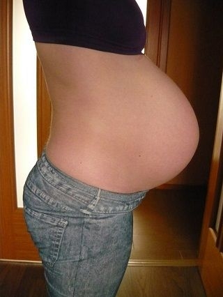 Фото живота на 36 неделе беременности